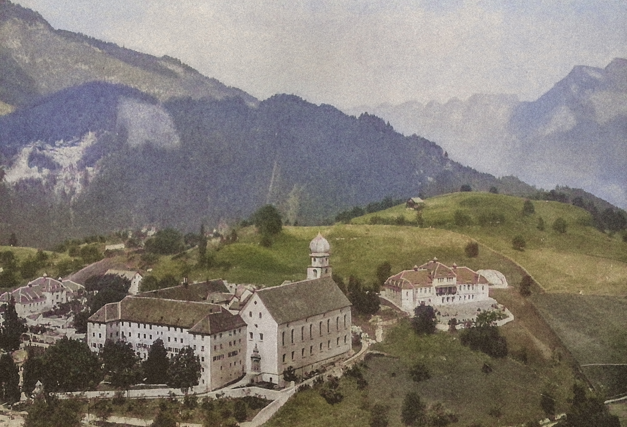 Heil- und Pflegeanstalt Pirminsberg um 1909.
